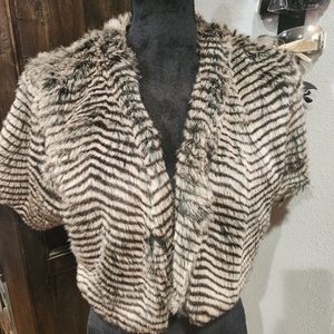 Faux Fur Bolero Jacket